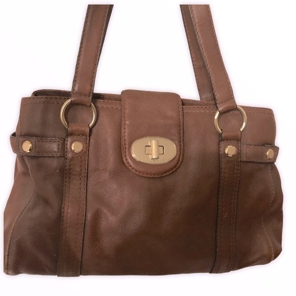 Michael Kors Handbags - Michael kors brown leather tote bag